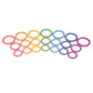 TickiT-73977 Rainbow Wooden Rings - Set of 21 - 3 Sizes - Counting and Sorting Rings - Loose Parts Wooden Toy for Babies and Tod