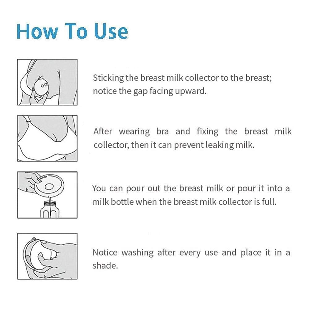 Finever Breast Milk Leak Collection Shell Nursing Mom For Breastfeeding Nipple Cups (4Pack)