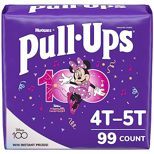 Pull-Ups Girls' Potty Training Pants, 4T-5T (38-50 Lbs), 99 Count (Packaging May Vary)