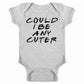 Pop Threads Could I Be Any Cuter Infant Bodysuit Funny 90S Show Baby Girl Boy Cloth Outfit Gray 6M