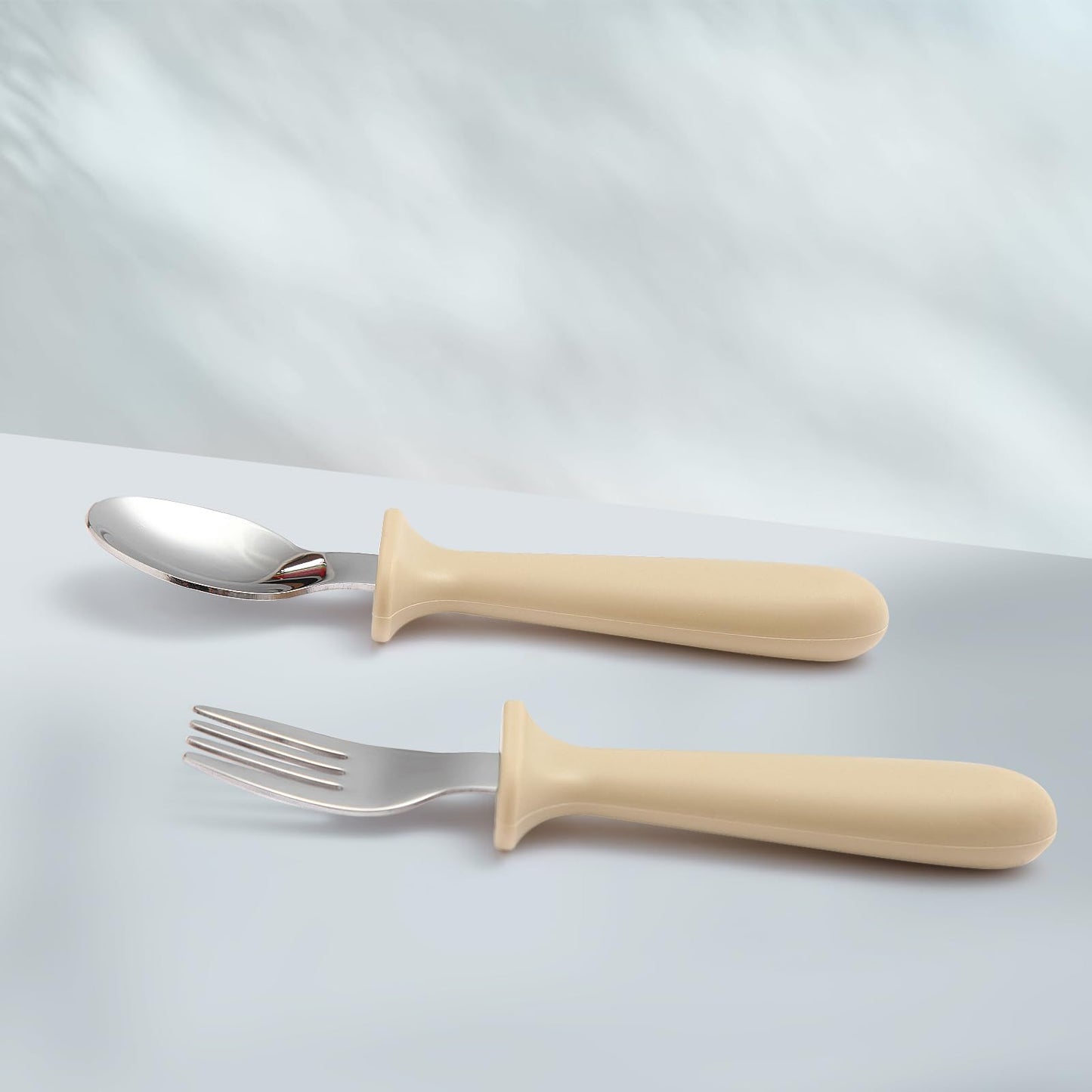 Eascrozn Silicone Baby Feeding Set, 2 Pack Divided Suction Plates For Baby, 2 Pack Spoons And Forks Set Baby Eating Essentials,