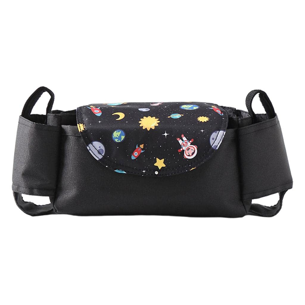 LOOM TREE Baby Stroller Organizer Bottle Cup Holder Diaper Bags Nappy Bag Black | Strollers & Accessories | Stroller Accessories