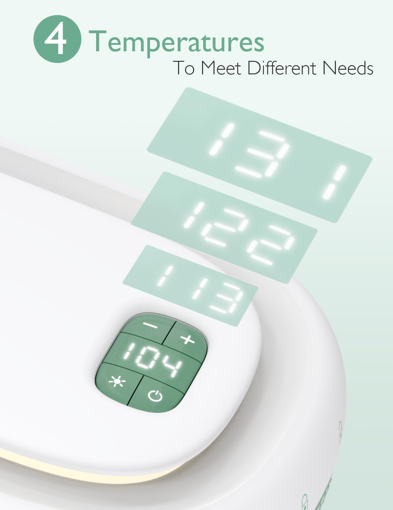 Momcozy Baby Wipe Warmer, Innovative Spring Design, Large Capacity Wipes Dispenser, Fast And Even Heating, 4 Modes Of Temperatur