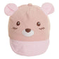 Bold N Elegant KidS Bear Cartoon Cotton Baseball Summer Sun Cap With Wide Brim Visor Adjustable Cap For Infant Toddler Baby Boy