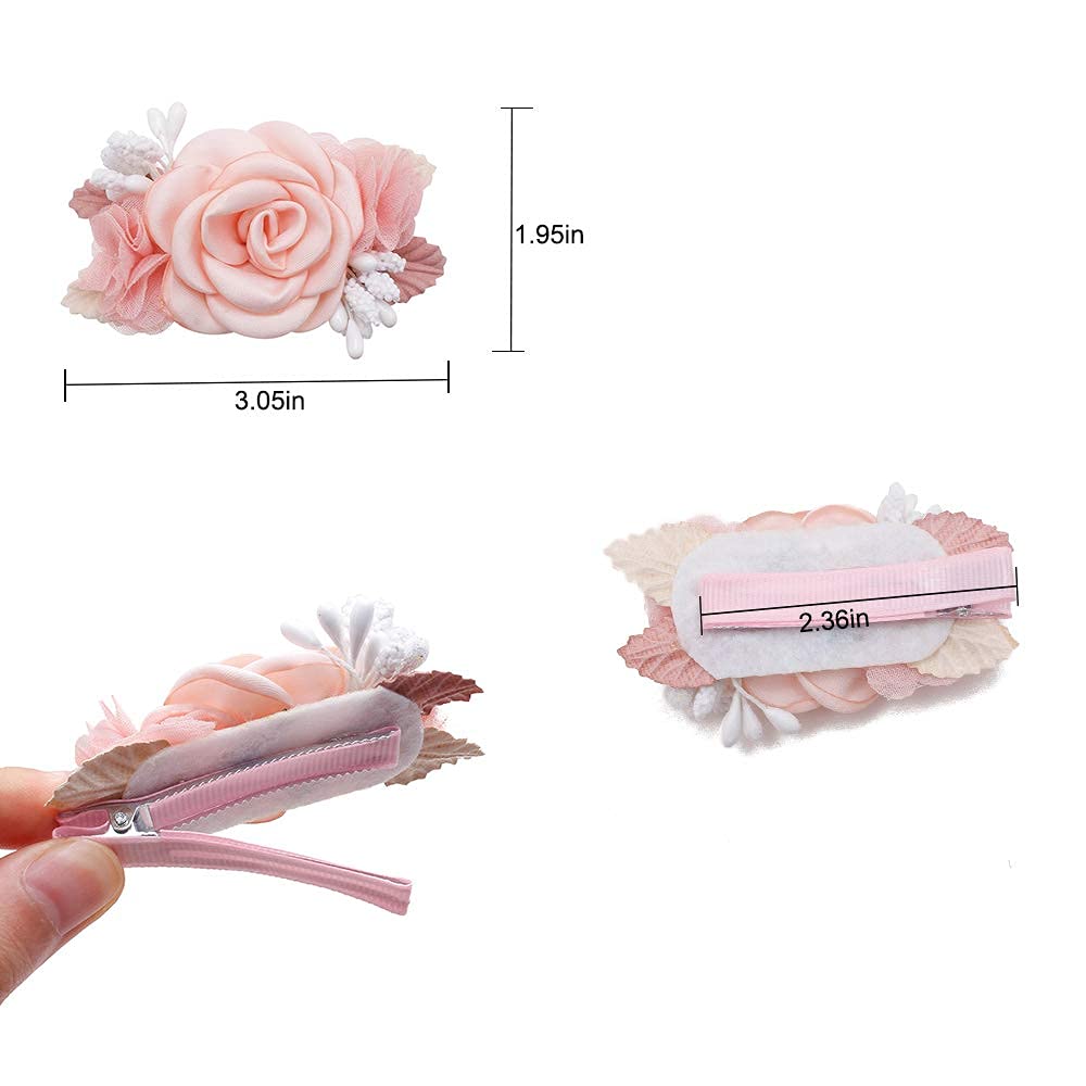 Flower Hair Clip Bfnaagirl Baby Girl Hair Bows Exquisite Hair Accessories Alligator Clips For Infants Toddlers Teen Kids Gift 3P