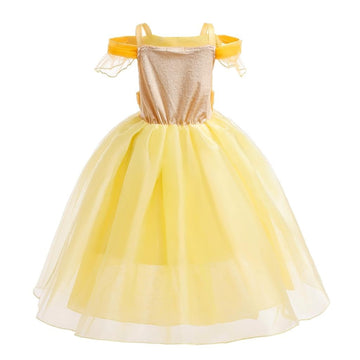 Dressy Daisy Girls' Princess Costumes Fancy Dress Up Halloween Birthday Party Outfit Size 8-10 Yellow