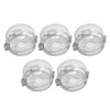 Toyandona Clear Stove Knob Covers 5Pcs Universal Oven Stove Gas Knob Cover Child Safety Children Kitchen Stove Gas Knob Covers P