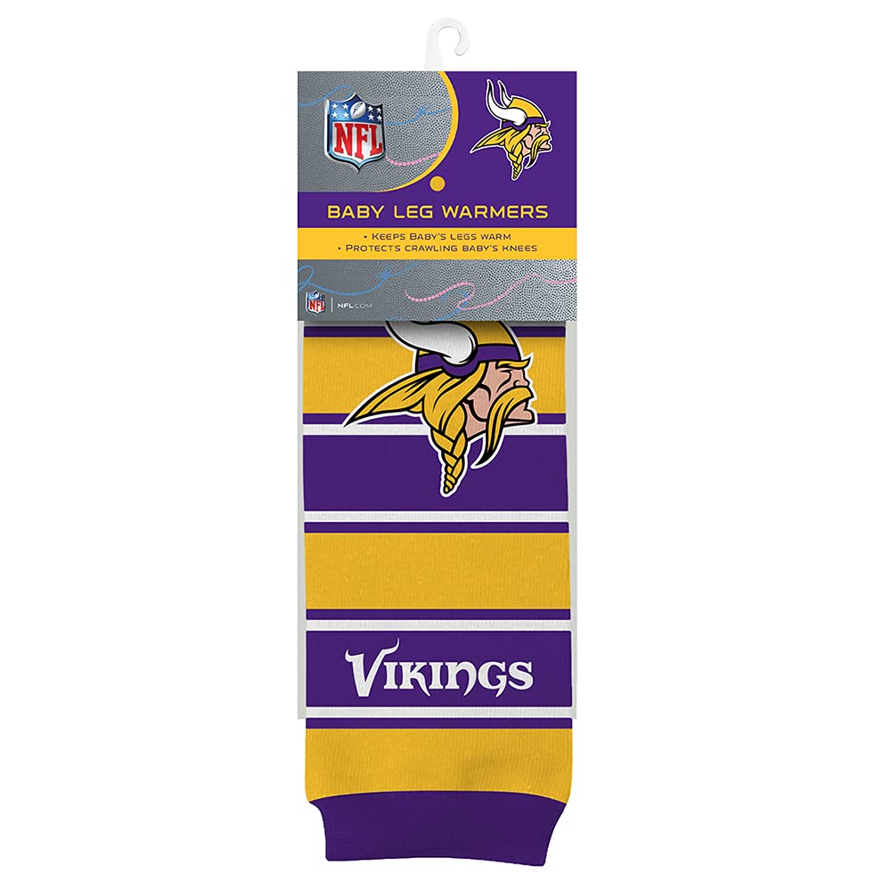 BabyFanatic Officially Licensed Toddler & Baby Unisex Crawler Leg Warmers - NFL Minnesota Vikings