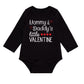 Lensous Newborn Infant Baby Boys Girls Mommy&Daddy'S Little Valentine Outfits Romper Pants Set(Black,0-3Months)