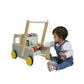 Janod - Janod - Wooden Pull-Along Ice Cream Cart/Trolley - 4 Ice Creams Included - Silent Wheels - Anti-Tip System - FSC-Certifi