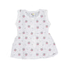 Cocoshell 100% Muslin Cotton Baby Girl Frock | Soft & Breathable Dress | Sleeveless Summer Wear For Newborns & Infants | Prints 