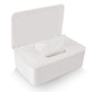 LEFUYAN Wipes Dispenser, Dustproof Tissue Storage Box Case Wet Wipes Dispenser Holder with Lid for Home Office Desk (White)