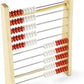 hand2mind 100 Bead Wooden Rekenrek, Abacus for Kids Math, Math Manipulatives Kindergarten, Counting Rack for Kids, Counters for