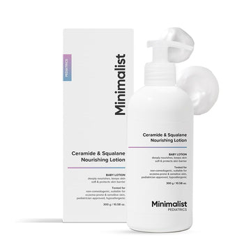 Minimalist Baby Lotion With Ceramide & Squalane | Pediatrician Approved Nourishing Baby Moisturizer | 300Gm