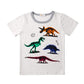 Dinosaurs Little Boys Kids Short Sleeve Pajamas Sets 100% Cotton Pjs Toddler 6T, Gray