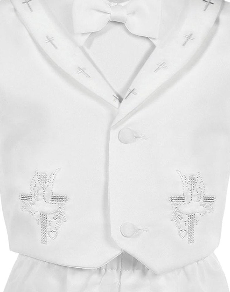 Igirldress Baby Toddler Boys Christening Short Sleeve Set 18-24Mos