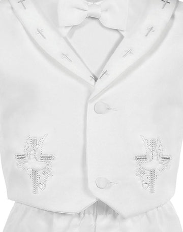 Igirldress Baby Toddler Boys Christening Short Sleeve Set 18-24Mos