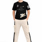 Trampoline Boys TShirt & Cargo Jogger Set | Cotton Blend Printed Tee with Cargo Pattern 4 Pocket Pants | Stylish Casual Kids Ou