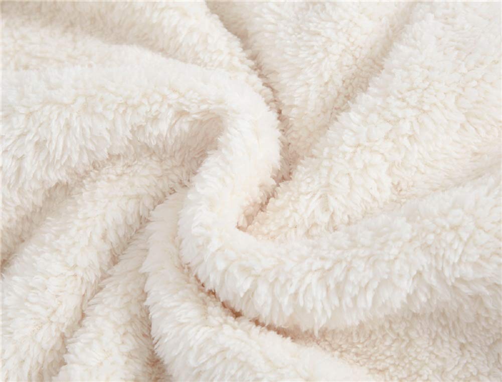 Jeskids Toddler Girls Boys Fleece Hoody Jacket Zip Up Teddy Coat Warm Winter Outwear White