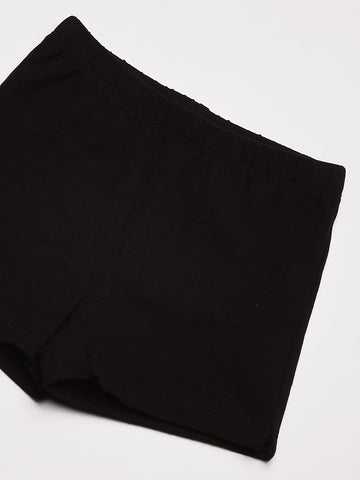 The Children'S Place Baby Girls And Toddler Girls Cartwheel Shorts, Black, 4T