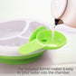Matyz 2-Pack Baby Feeding Suction Warm Plate With Draining And Drying Design - Stay Put Divided Plate For Kids - Including 2 Tod