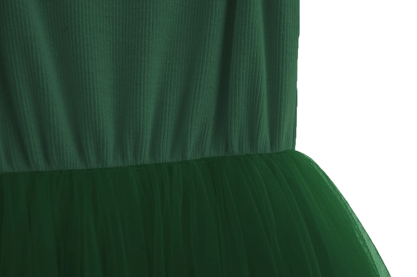 Lyxiof Toddler Tutu Dress Baby Girls Tulle Sleeveless Princess Party Sundress Dark Green 2 Years