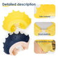 Naihod 2 Pieces Soft Baby Shower Cap Soft Adjustable For Washing Hair Shield Safe Visor Cap Bathing Shampoo Shower Protection Ba