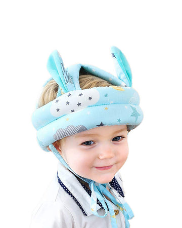 Baby Infant Toddler Helmet No Bumps Safety Head Cushion Bumper Bonnet, Adjustable Protective Cap Child Safety Headguard Hat for 