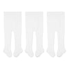 Cozyway Cable Knit Cotton Leggings/Tights For Baby Girls, 3 Pack, White, 6-12 Months Old