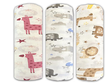 Trance Home Linen Super Ultra Soft 100% Cotton Malmal Baby Swaddle Cloth,Soft Pure Cotton Sheets Baby Wrap Set For New Born Babi