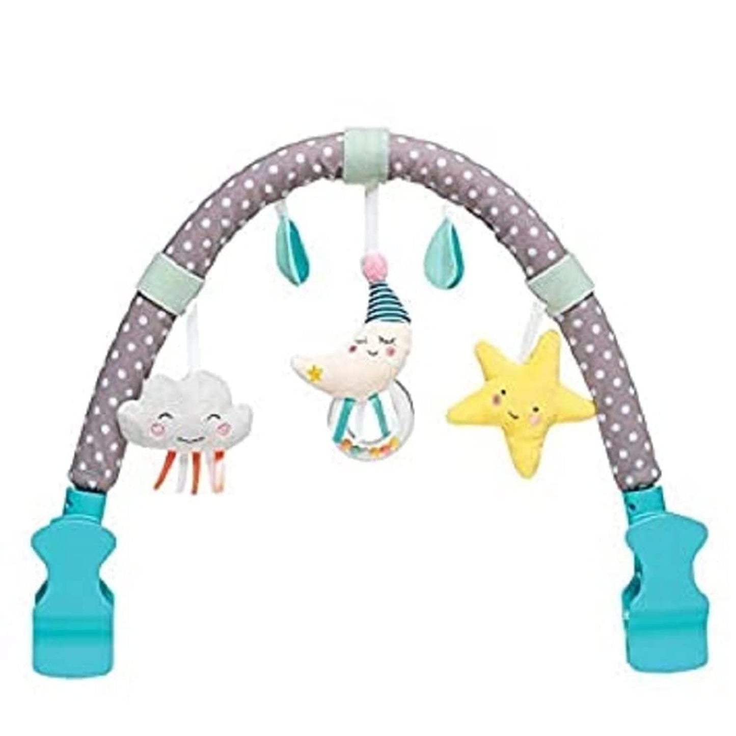 Taf Toys Activity Arch Ideal for Infant & Toddlers, Fits Stroller & Pram. with Fascinating Toys, Stimulates Babys Senses and Mot