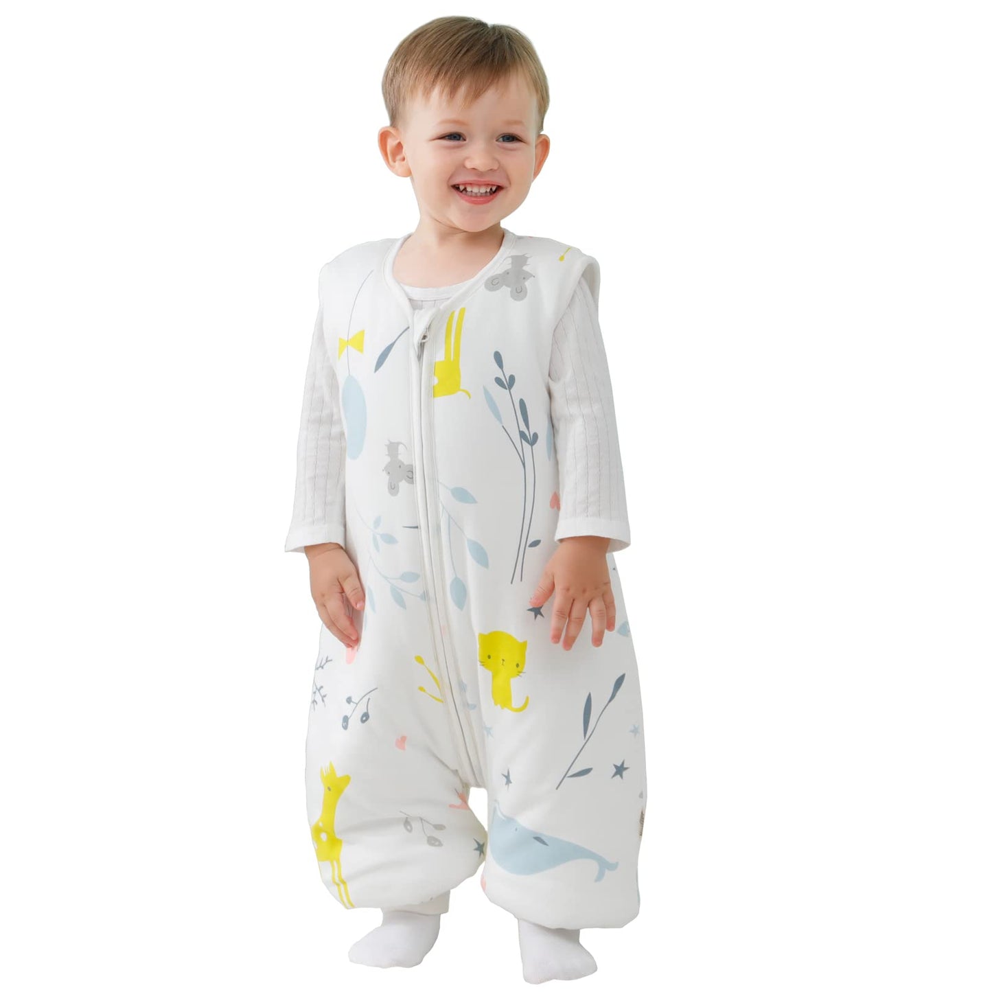 Mosebears Baby Sleep Sack with Feet,Baby Winter Sleep Sack for Toddler Thicken 2.5 TOG (6-18 Months, Baby height 28-34 inches)