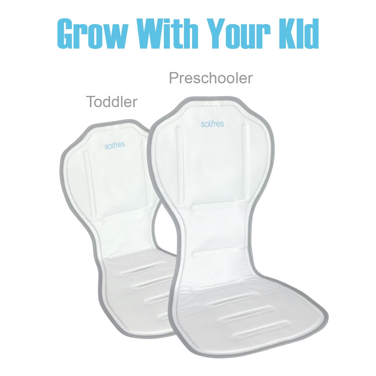 Solfres Hydro Gel Car Seat Cooler Mat For Baby. No Refrigeration Needed. Carseat And Stroller Cooling Pad Cushion Liner With Bre