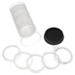 Onfireguy 20 Air-Tite 40Mm Ring 1Oz Silver Eagle, Kookaburra, Kangaroo Coin Holders  Capsule Storage Tube (Black Lid  White Ring