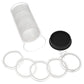 Onfireguy 20 Air-Tite 40Mm Ring 1Oz Silver Eagle, Kookaburra, Kangaroo Coin Holders  Capsule Storage Tube (Black Lid  White Ring