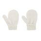 Durio Toddler Mittens Knit Mittens For Toddler Boys Girls Soft Kids Mittens Winter Crochet Toddler Kids Gloves Black & White & G
