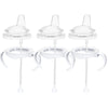 Sippy Cup Conversion Kit For Philips Avent Natural Baby Bottles, Soft Straw Top And Weighted Straw Transition Kit With Handles F