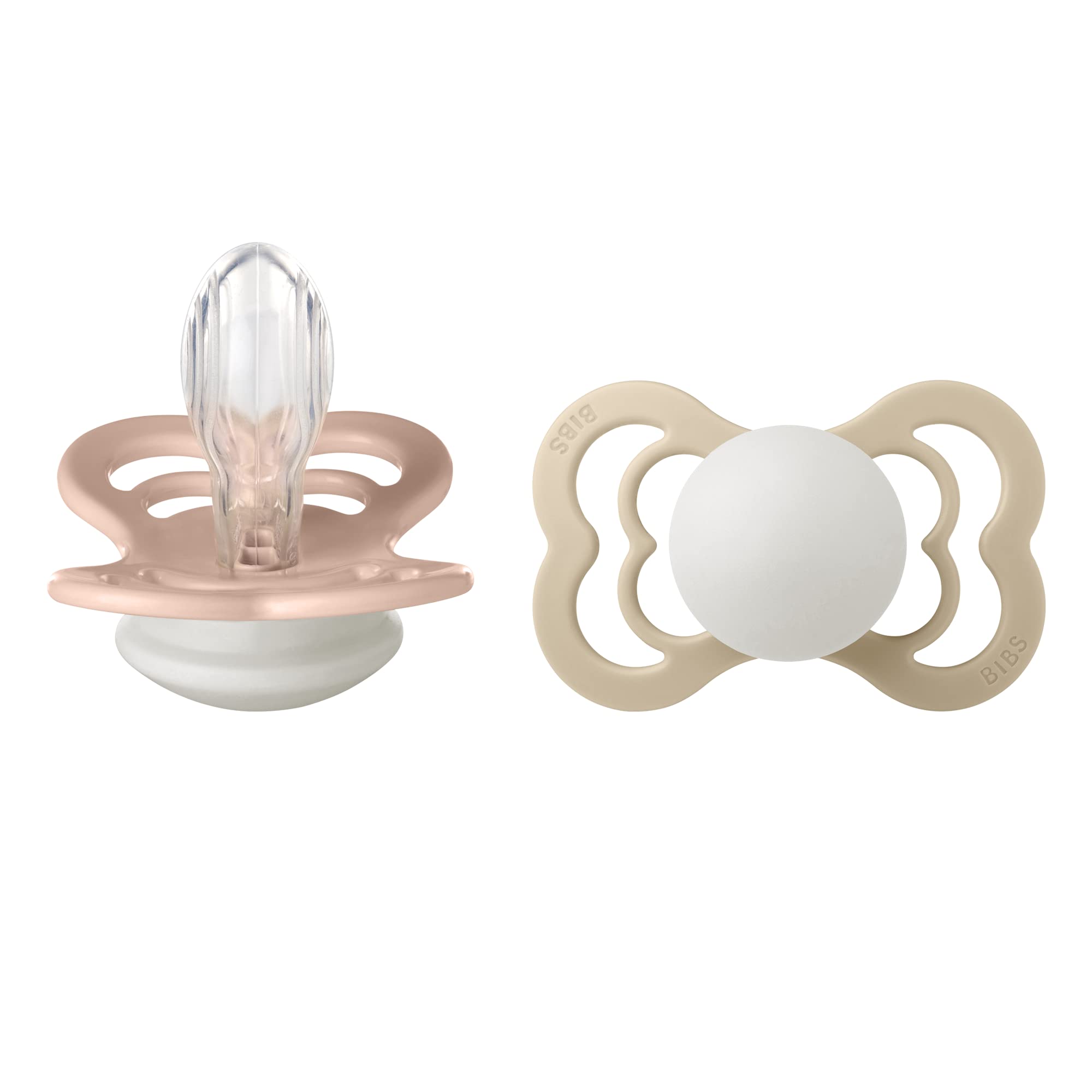 Bibs Supreme Silicone Pacifier for 6+ Months Toddlers 2-Pieces, Size 2 ...