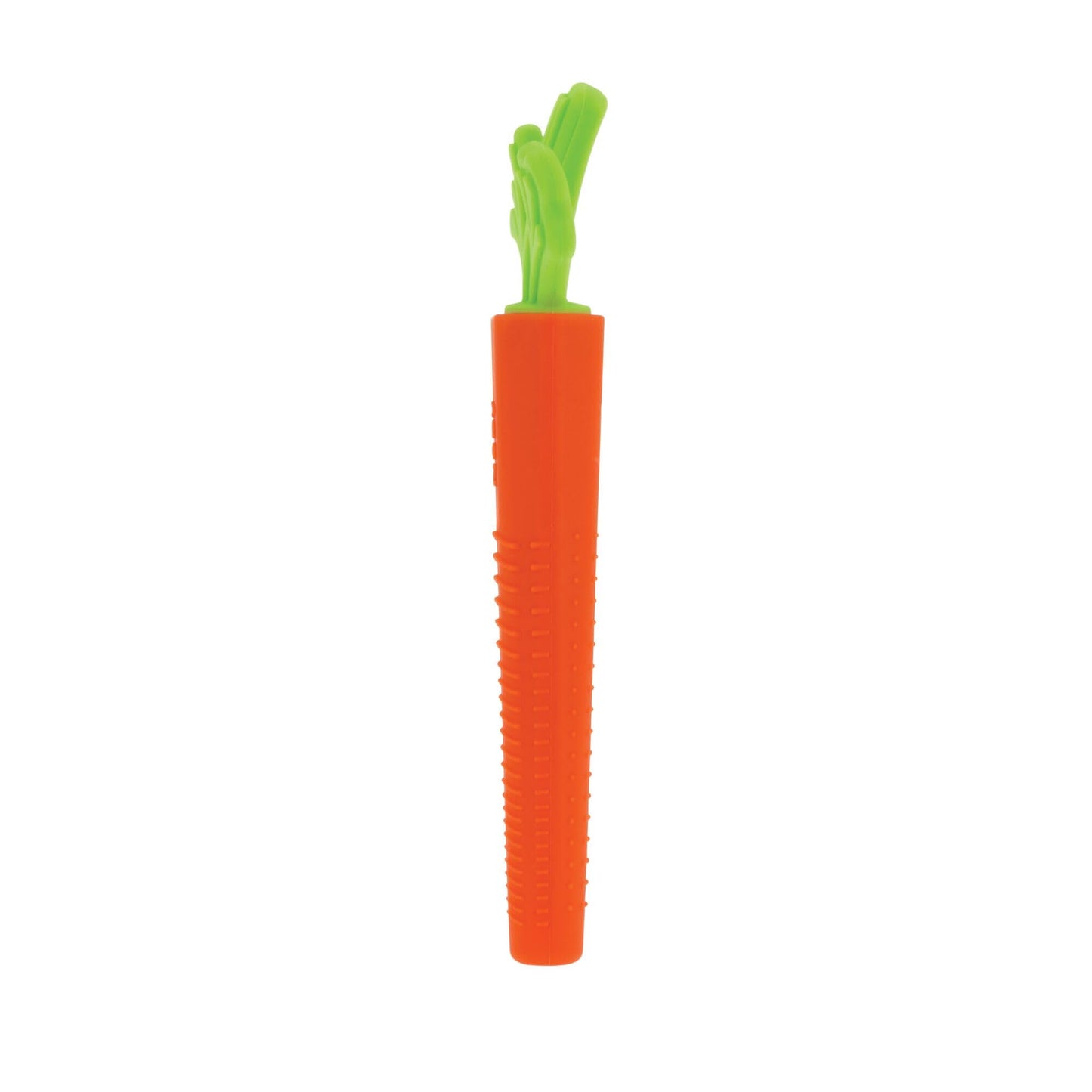 Nuby Silicone Carrot Tube Teether and Messaging Infant Teether - (2-Pack) Baby Teething Toy - 3+ Months