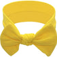 Babygiz Baby Girl Headbands-Infant,Toddler Cotton Handmade Hairbands With Bows Child Hair Accessories (Yellow)