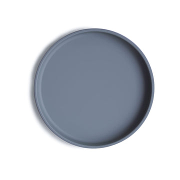 mushie Classic Silicone Suction Plate | BPA-Free Non-Slip Design (Tradewinds)