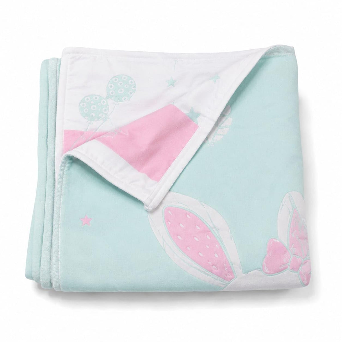 Babyholic 6 Layer Muslin Baby Blanket, Soft Breathable Cotton Swaddle Wrap for Newborn Baby Girls, C.Green