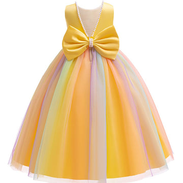Jup'Elle Baby Girls Dresses With Pearls & Rainbow Color Tulle - Party Wedding Pageant Eastern Flower Girl Dress 3 Months