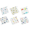 SERAAS Baby Muslin Cotton Hanky | Lightweight Washcloth for Newborn & Infant Care | Pack of 6 | Multicolor
