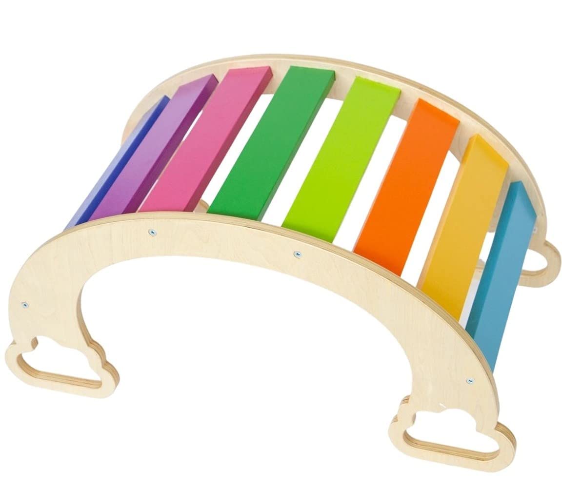 Waldorf Rocker Board For Toddlers - Safe Non Toxic Climbing And Rocking Board