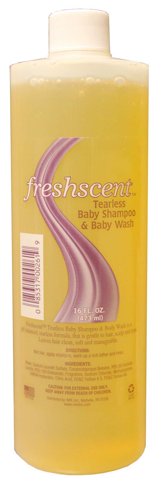 Freshscent Tearless Baby Shampoo & Body Wash, 16 oz, 12 Piece