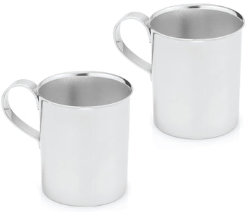 Kiddobloom Children Stainless Steel Cups (2 Pc) - Education