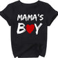 Toddler Boy Valentine'S Day T Shirt Cute Lover Boy Shirt Kids Funny Letter Print Valentine'S Day Shirts Tops (1-2T, Black2)