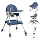 High Chairs for Babies and Toddlers, 4 in 1 Convertible Baby High Chair, Portable High Chair for Travel with Adjustable Height a