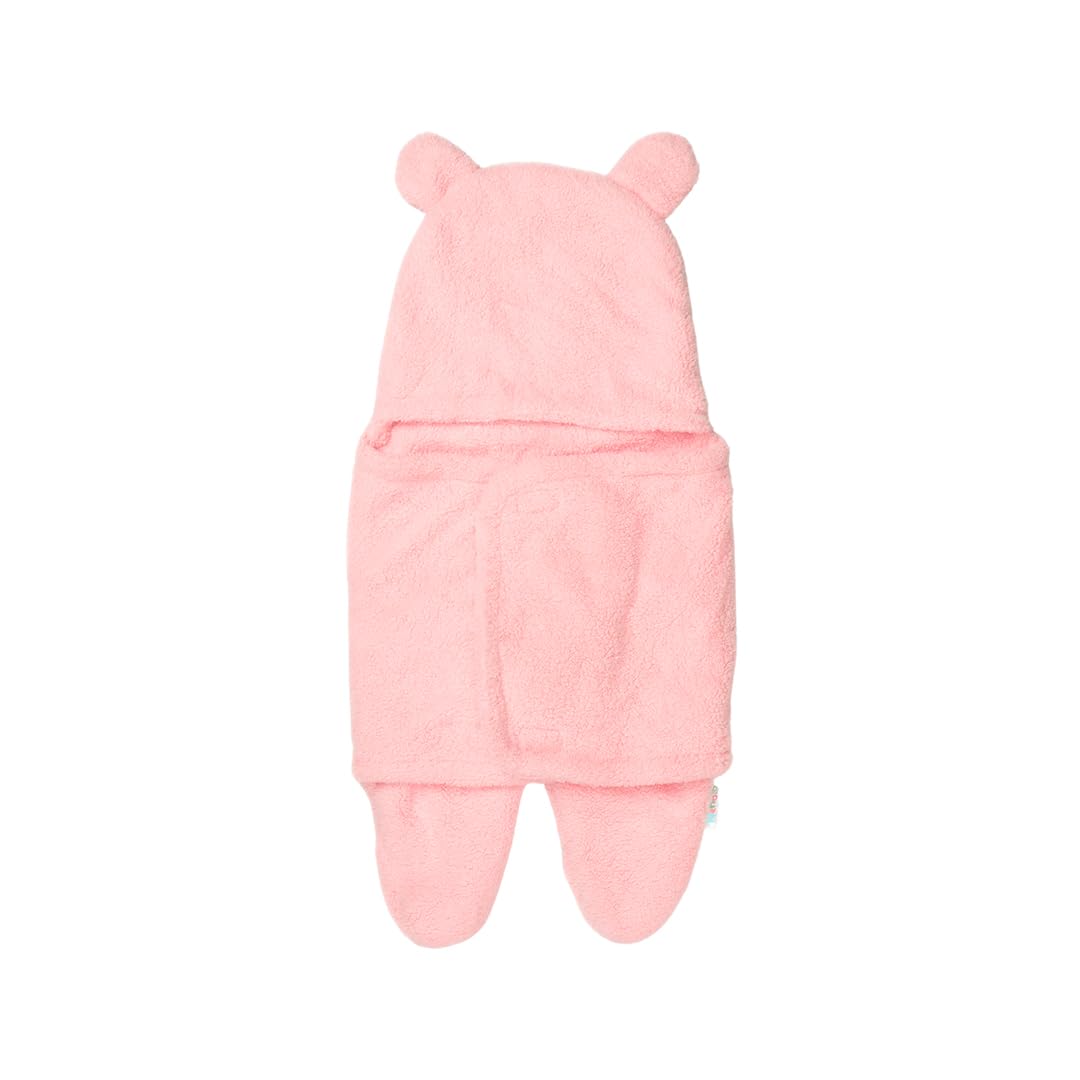 Neolo Swaddle Wrap for Newborn Baby || Easy to Wear, TravelFriendly Wrapper || Baby Blanket || Swaddle Wrap 03 Months Baby (Pi